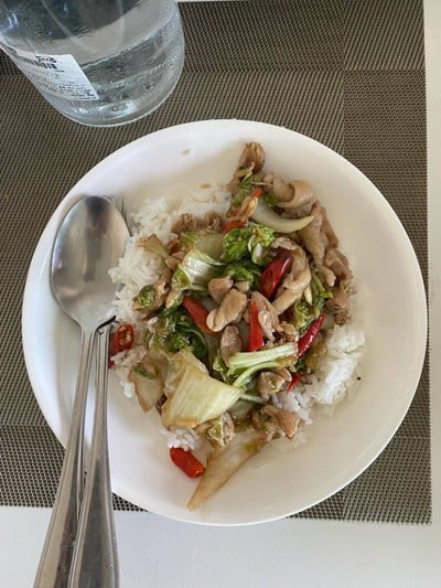 ผัดผักกาดขาว ผัดผักกาดขาว