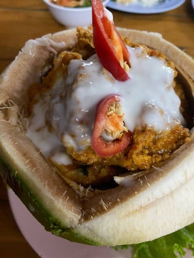 ห่อหมกทะเลมะพร้าวอ่อน