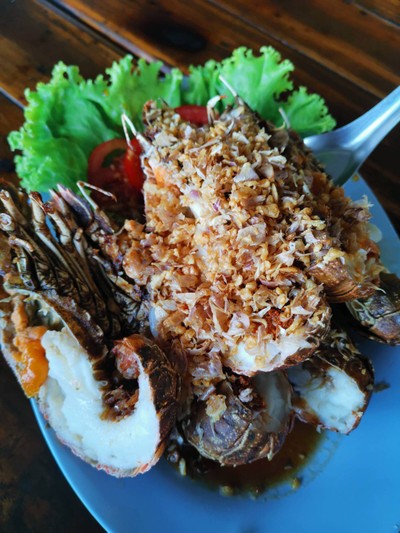 กั้งกระดานทอดกระเทียม