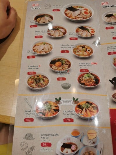 ป้ายราคาหรือสมุดเมนู