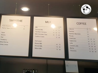 ป้ายราคาหรือสมุดเมนู