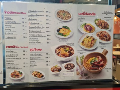 ป้ายราคาหรือสมุดเมนู