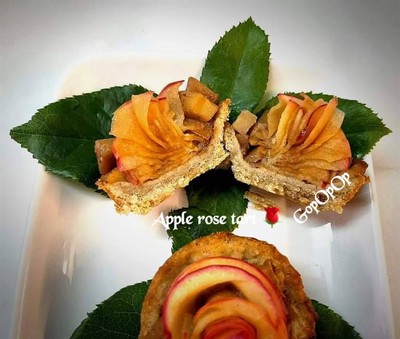 วิธีทำ Apple rose Tart 🌹 วิธีทำ Apple rose Tart 🌹
