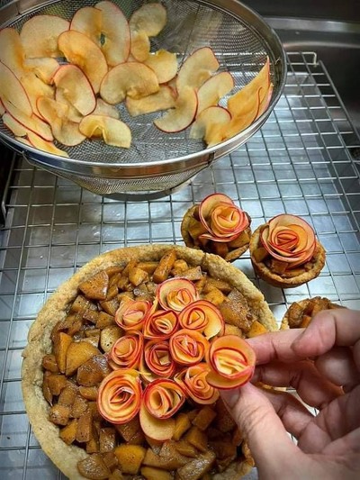 วิธีทำ Apple rose Tart 🌹 วิธีทำ Apple rose Tart 🌹