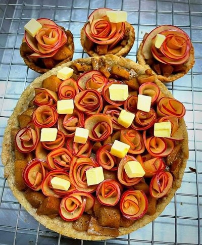 วิธีทำ Apple rose Tart 🌹 วิธีทำ Apple rose Tart 🌹