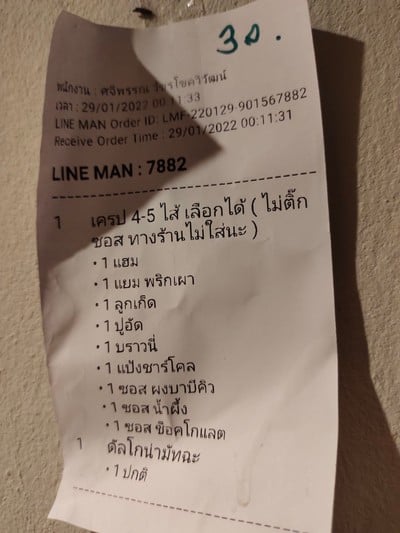 ป้ายราคาหรือสมุดเมนู