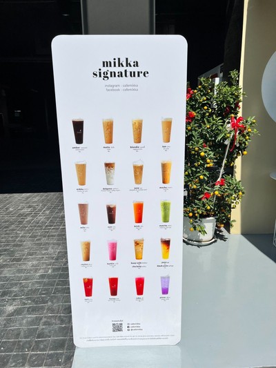 ป้ายราคาหรือสมุดเมนู