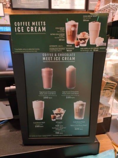 ป้ายราคาหรือสมุดเมนู