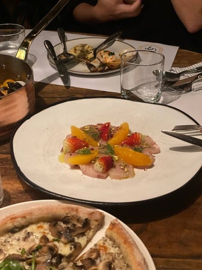 Hamachi crudo