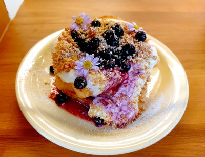 Blueberry Cheese Toast