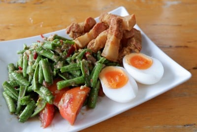 ตำถั่วหมูกรอบ