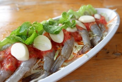 กุ้งแช่น้ำปลา