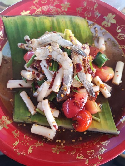 ตำ หลดบัวกุ้งสด