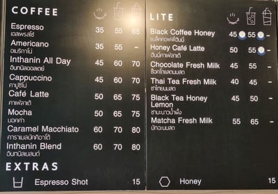 ป้ายราคาหรือสมุดเมนู