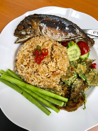 ข้าวปลาทู+น้ำพริกกะปิ