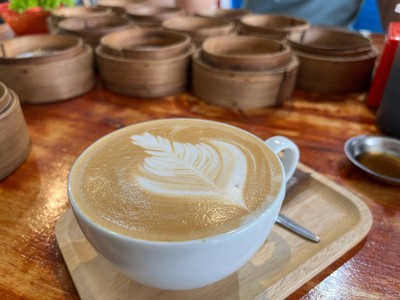 ลาเต้ร้อน