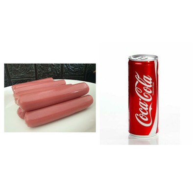 [อร่อยซ่ากับโค้ก] ใส้กรอกแดงแบบแท่ง + โค้ก