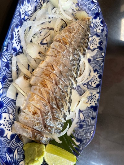 ปลาชาบะดองเผาเบริน์ไฟ