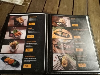 ป้ายราคาหรือสมุดเมนู
