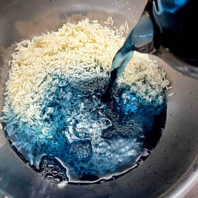 วิธีทำ ข้าวเหนียวมูนอัญชันขนุน 