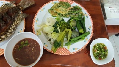 น้ำพริกกะปิผักต้ม