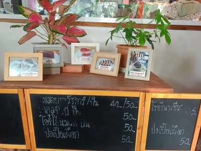 ป้ายราคาหรือสมุดเมนู