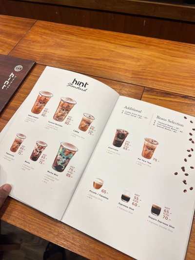 ป้ายราคาหรือสมุดเมนู