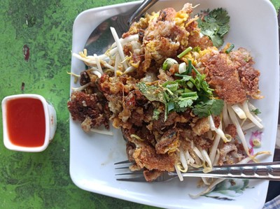 หอยทอดแบบกรอบ