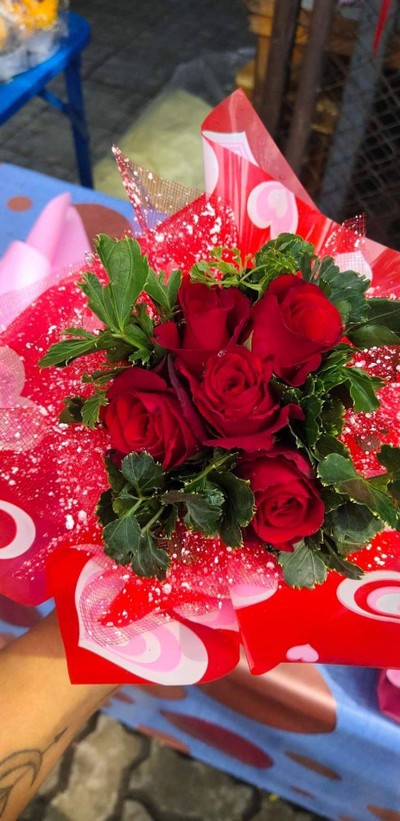 ช่อกุหลาบไทย7ดอก