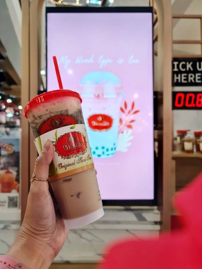 Hojicha milk tea ชานมโฮจิฉะ
