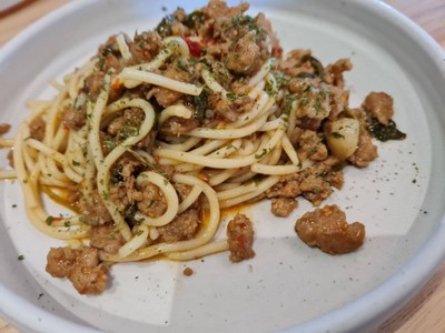 Spagetti With Spicy Pork