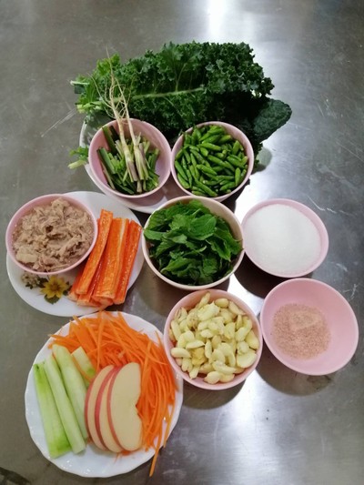 วิธีทำ สลัดโรลเคลทูน่าแอปเปิลน้ำจิ้มซีฟู้ด(ไข่หวานไข่ต้ม/มังสวิรัต)