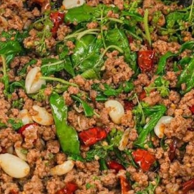 ข้าวผัดรักดี/กระเพราพริกแห้ง(ข้าวหอมมะลิ) บูรพา