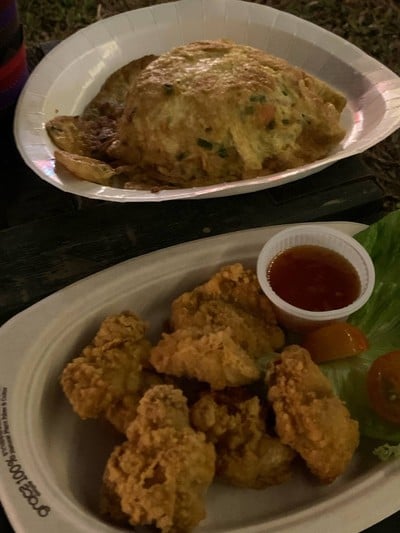 ไก่คาราเกะ และข้าวไข่เจียว