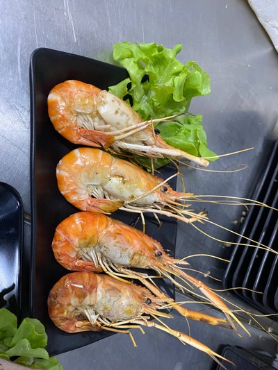 กุ้งเผา 250กรัม หรือ ประมาณ7ตัว