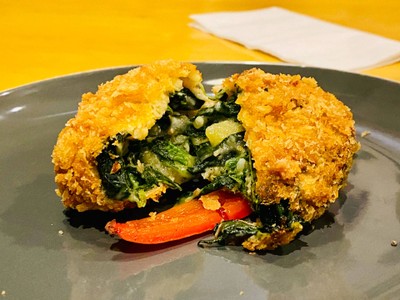 คร๊อกเค็ทผักโขม