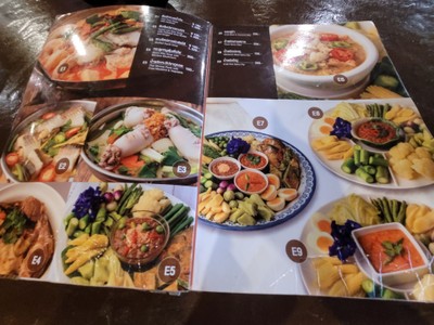 ป้ายราคาหรือสมุดเมนู