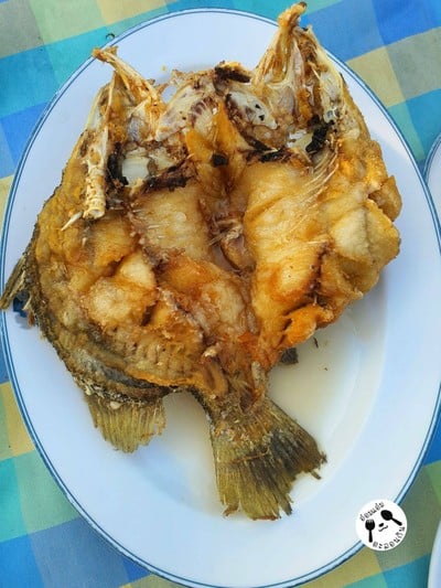 ปลากระพงทอดน้ำปลา