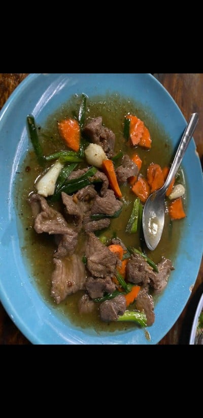 เก้งผัดน้ำมันหอย