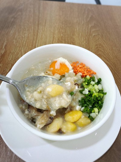 โจ๊กลูกเดือยเห็ดหอม