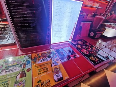 ป้ายราคาหรือสมุดเมนู