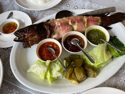 ปลาช่อนเผา