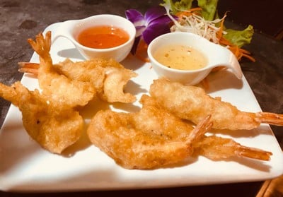 กุ้งชุปแป้งทอด