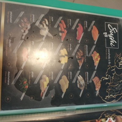 ป้ายราคาหรือสมุดเมนู