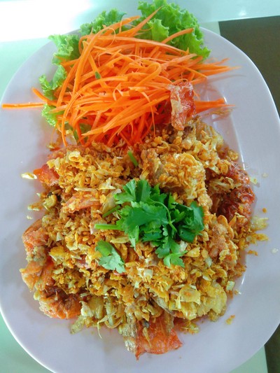 ปูนิ่มทอดกระเทียม