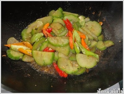 วิธีทำ ฟักแม้วผัดไข่