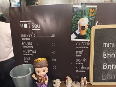 ป้ายราคาหรือสมุดเมนู