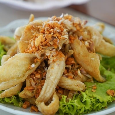 ปลาทรายทอดกรอบ