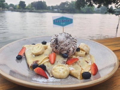 เครป ช็อกโกแลตนูเทลล่ากล้วยหอม