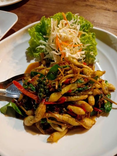 หอยหลอดผัดฉ่า